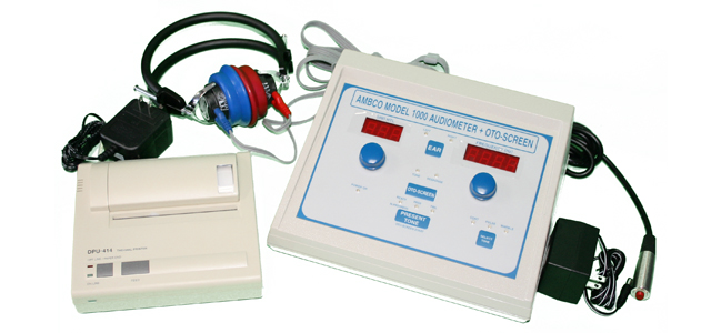 Audiometer with Printer OtoScreen Pure Tone Automatic Screening Air Conduction by Ambco  ID 1000+P